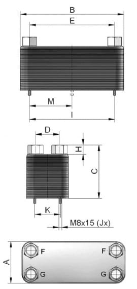 Габаритный чертёж ASA - PL 53-40 E