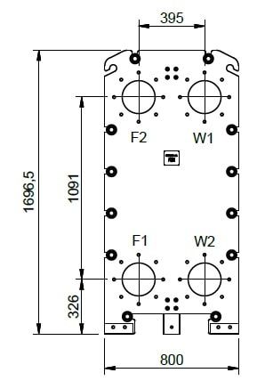 Габаритный чертёж ONDA GT022